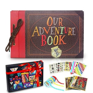 Our Adventure Book Photo Album Scrapbook, Anniversary Gift for