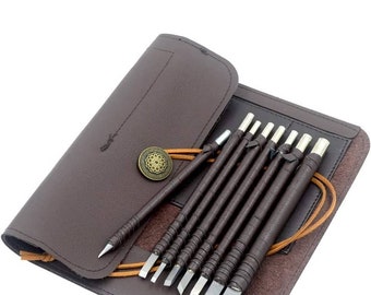 8 /12pcs Tungsten Steel Soft Limestone and SlateStone Alabaster Carving Kit Engraving Carve