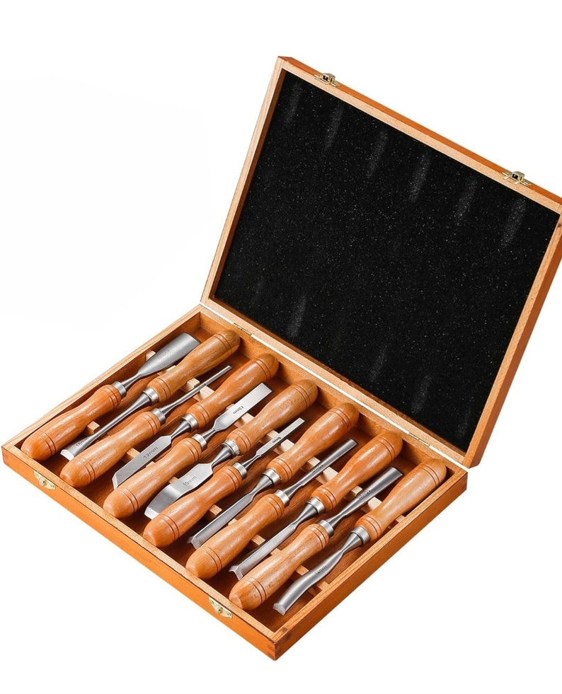 Wood Carving Hand Chisel Tool Set Professional Woodworking L 12 PCS - Etsy