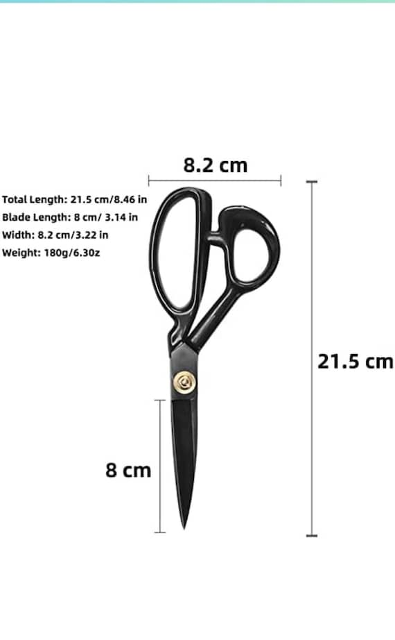 Fabric Scissors, Leather Scissors Heavy Duty 8.5 Inch Scissors Sharp Sewing  Shears for Wrapping Paper Cutting Leathercraft Tool 