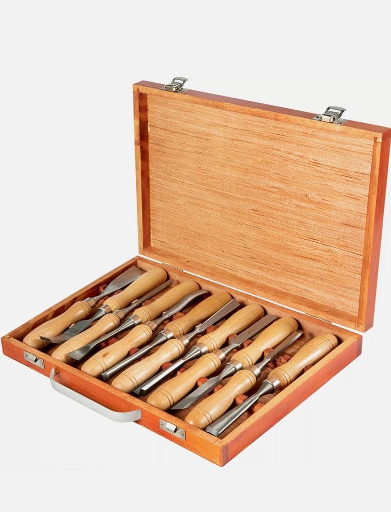 Wood Carving Hand Chisel Tool Set Professional Woodworking L 12 PCS - Etsy