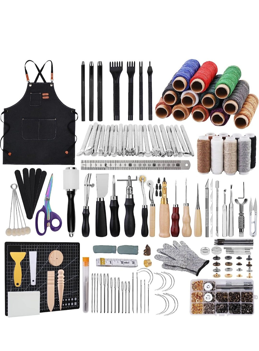 Leather Working Tools Kit Etsy