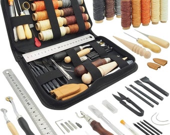 Leather Working Tools for Beginners: Professional Leather Craft Kit