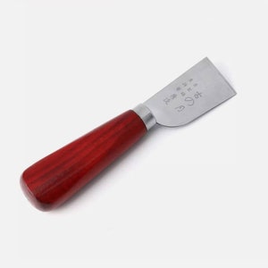 DIY Leather Craft Skiving Sharp Knife Craft Edging Knife with Wooden Handle Tool