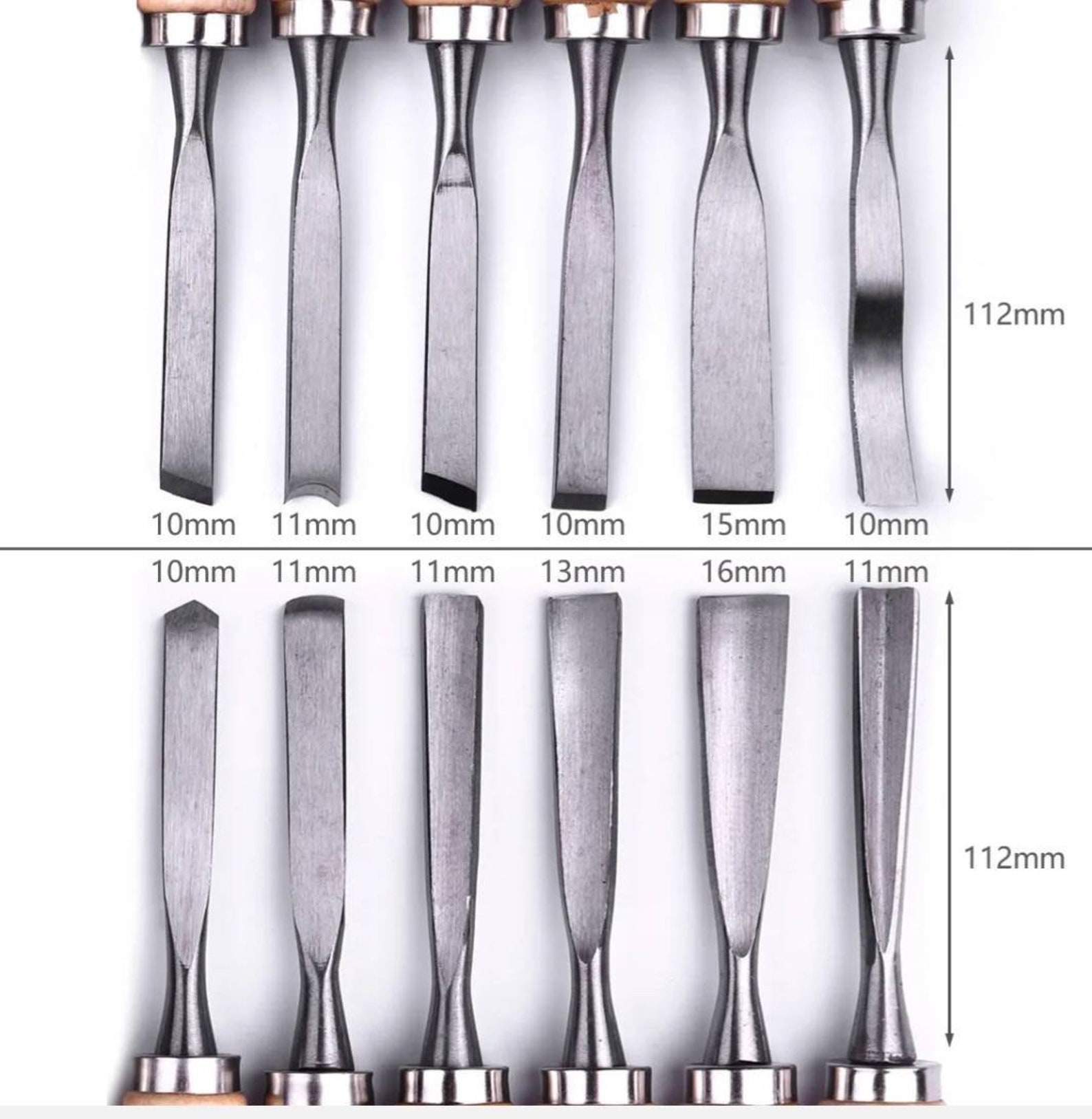 Wood Carving Hand Chisel Tool Set Professional Woodworking L 12 PCS - Etsy