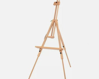 Adjustable Height Professional Folding Durable Art Wooden Easel Sketch Artist Painters Tripod Stand for Painting Supplies Easels