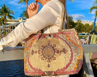 Boho tote best sale purse