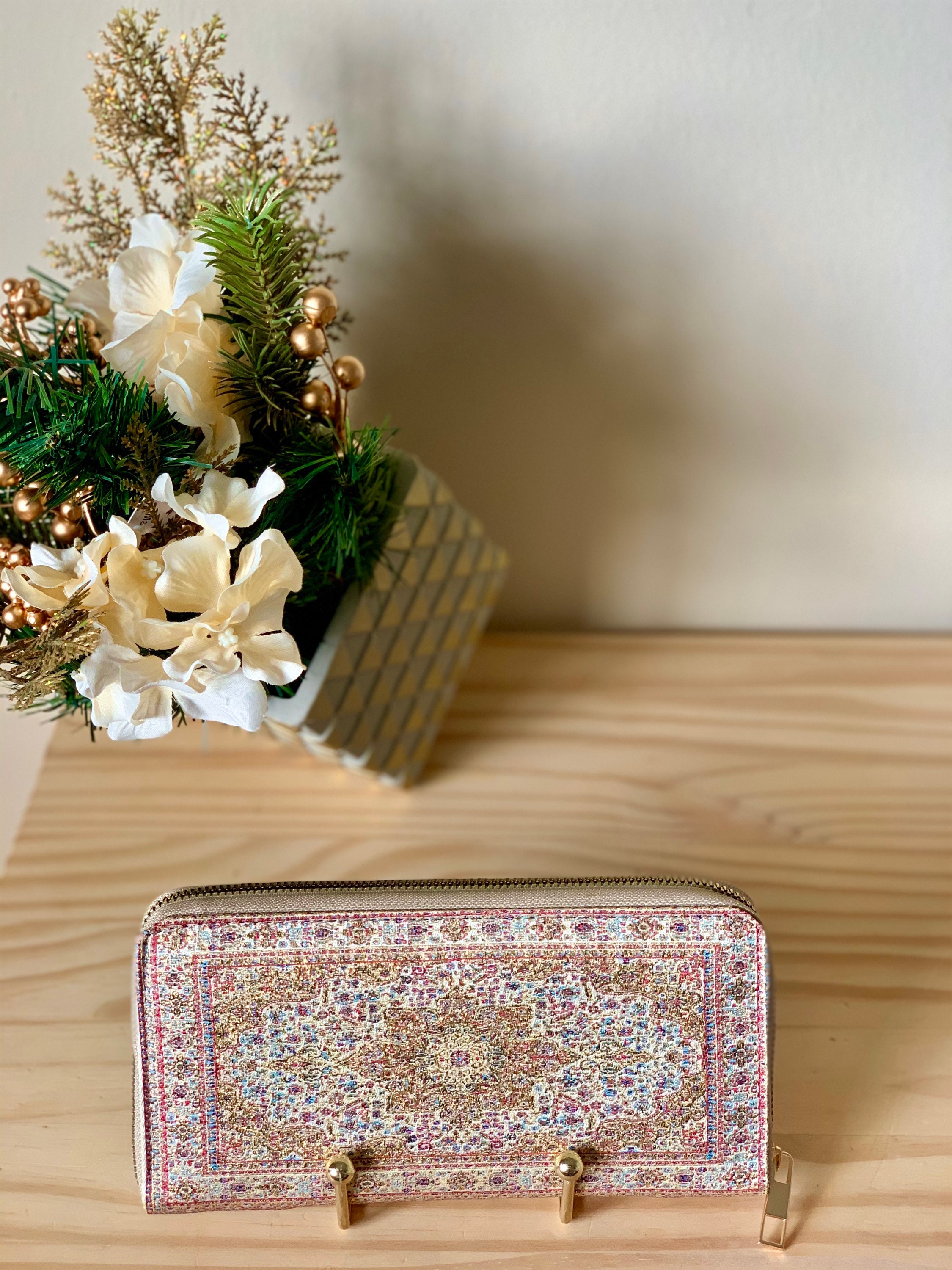 Boho Zip Wallet for Womenwoven Fabric Zipper Wallet Big Etsy