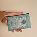 Slim Zipper Turkish coin purse , Small bag organizer ,  Turkish woven fabric , Small carpet bag , Ethnic bag , Handmade small coin pouch 