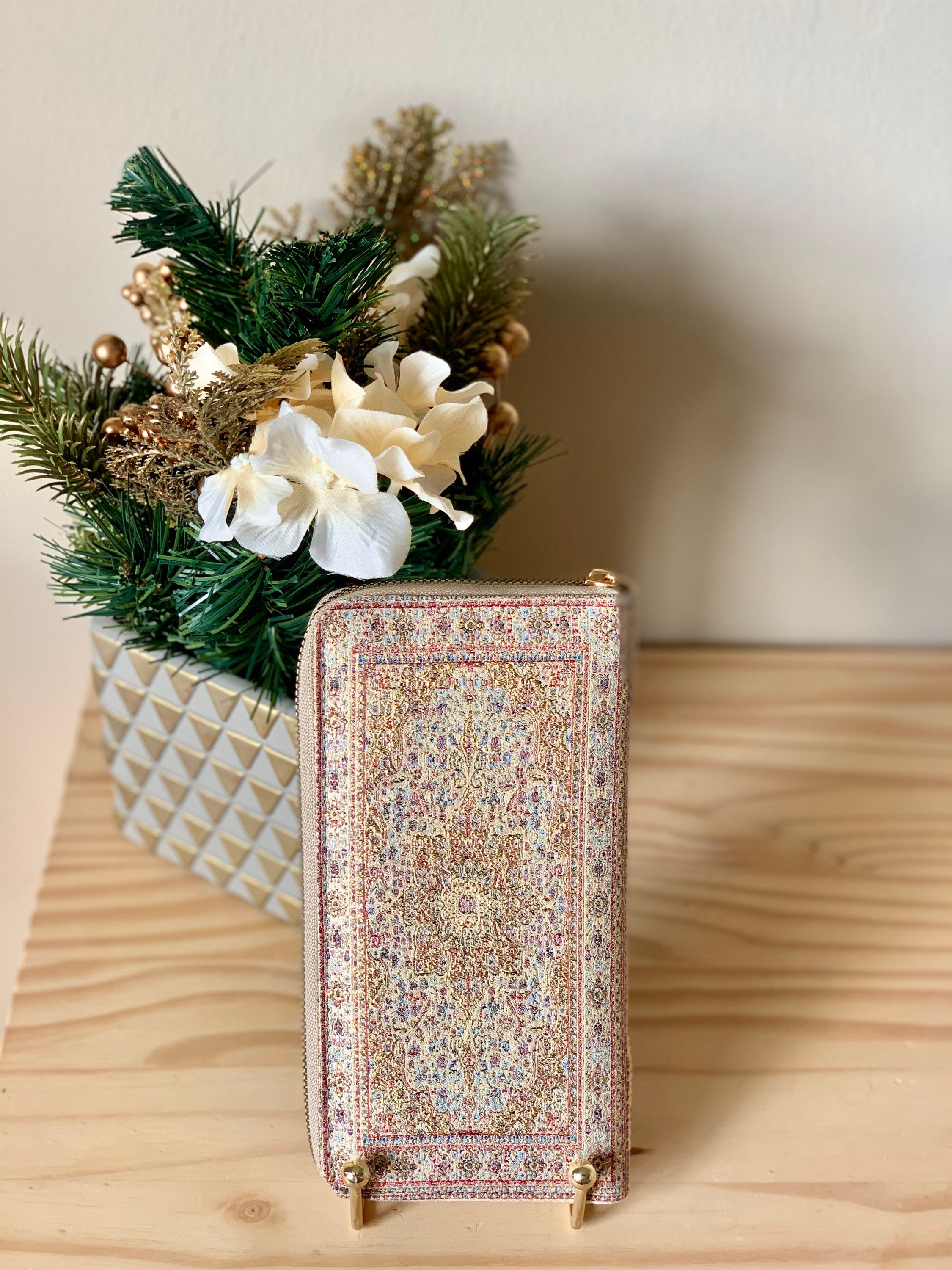 Boho Zip Wallet for Womenwoven Fabric Zipper Wallet Big Etsy