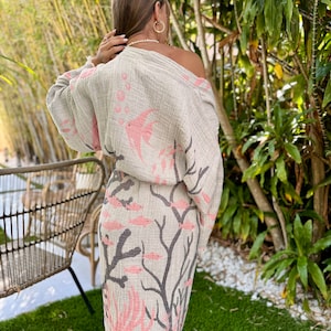 Double Layer Muslin Bathrobe in Tiger Design ,organic Woven Cotton ...