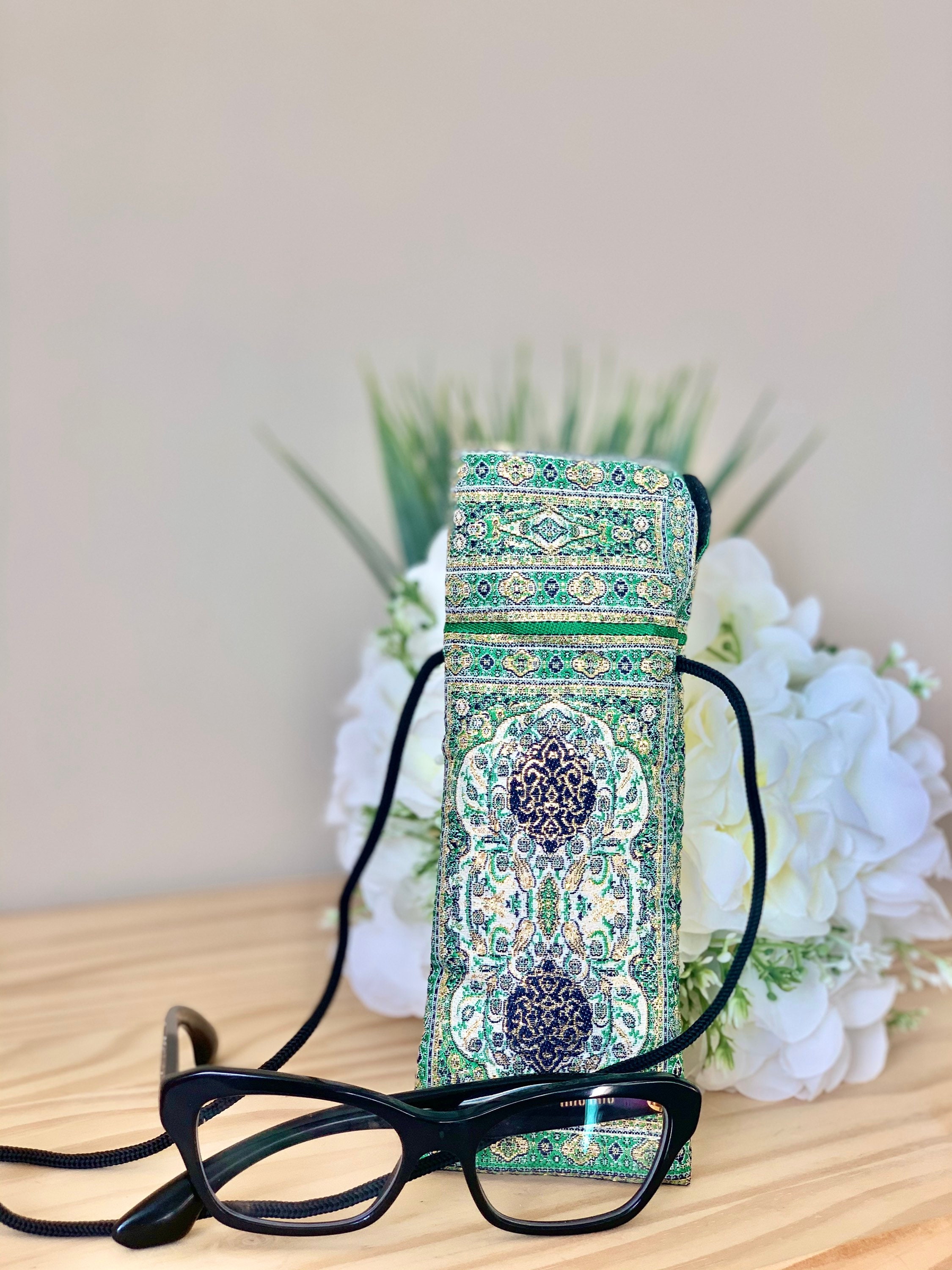 Caja de gafas de tela tejida a mano turca fundas de gafas de Etsy