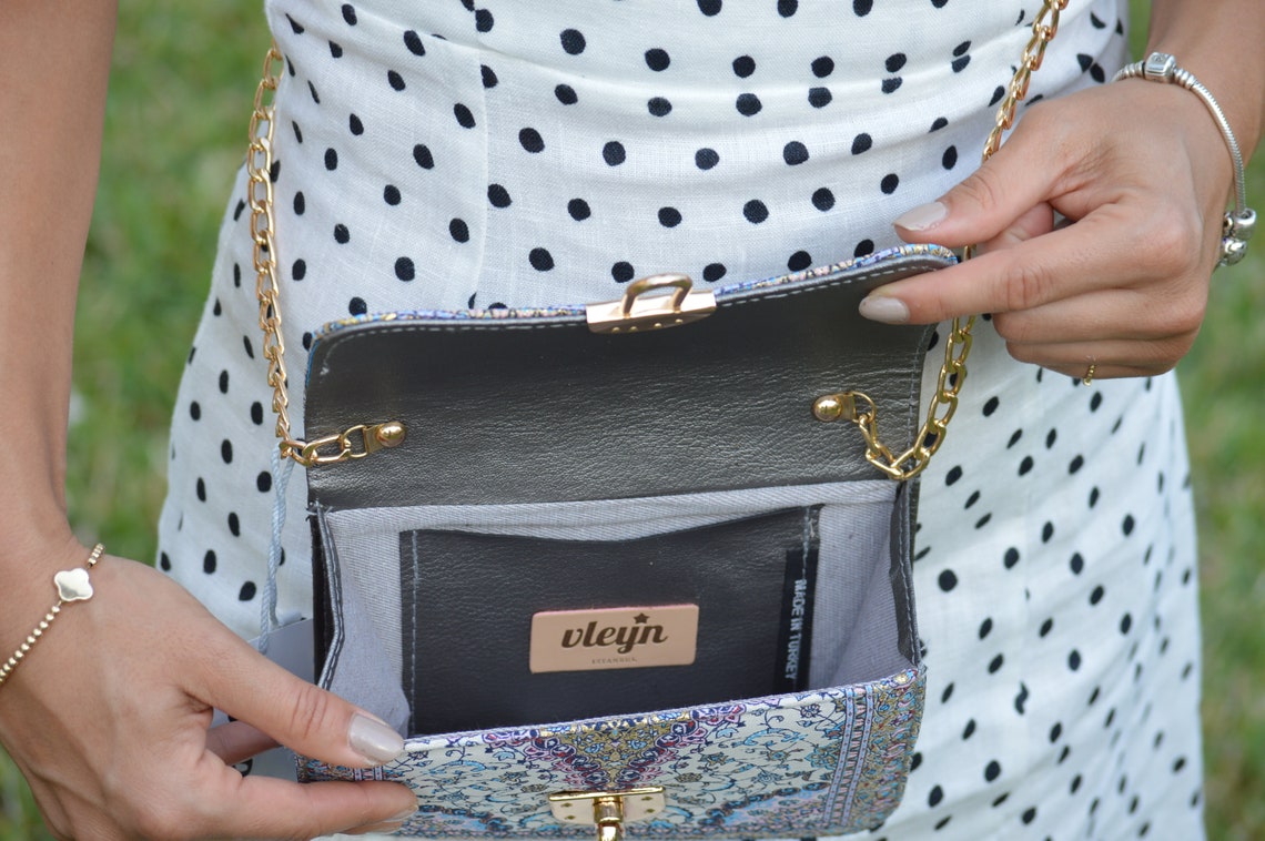 Women's Crossbody Mini Bag in Beautiful Fabric ethnic Etsy