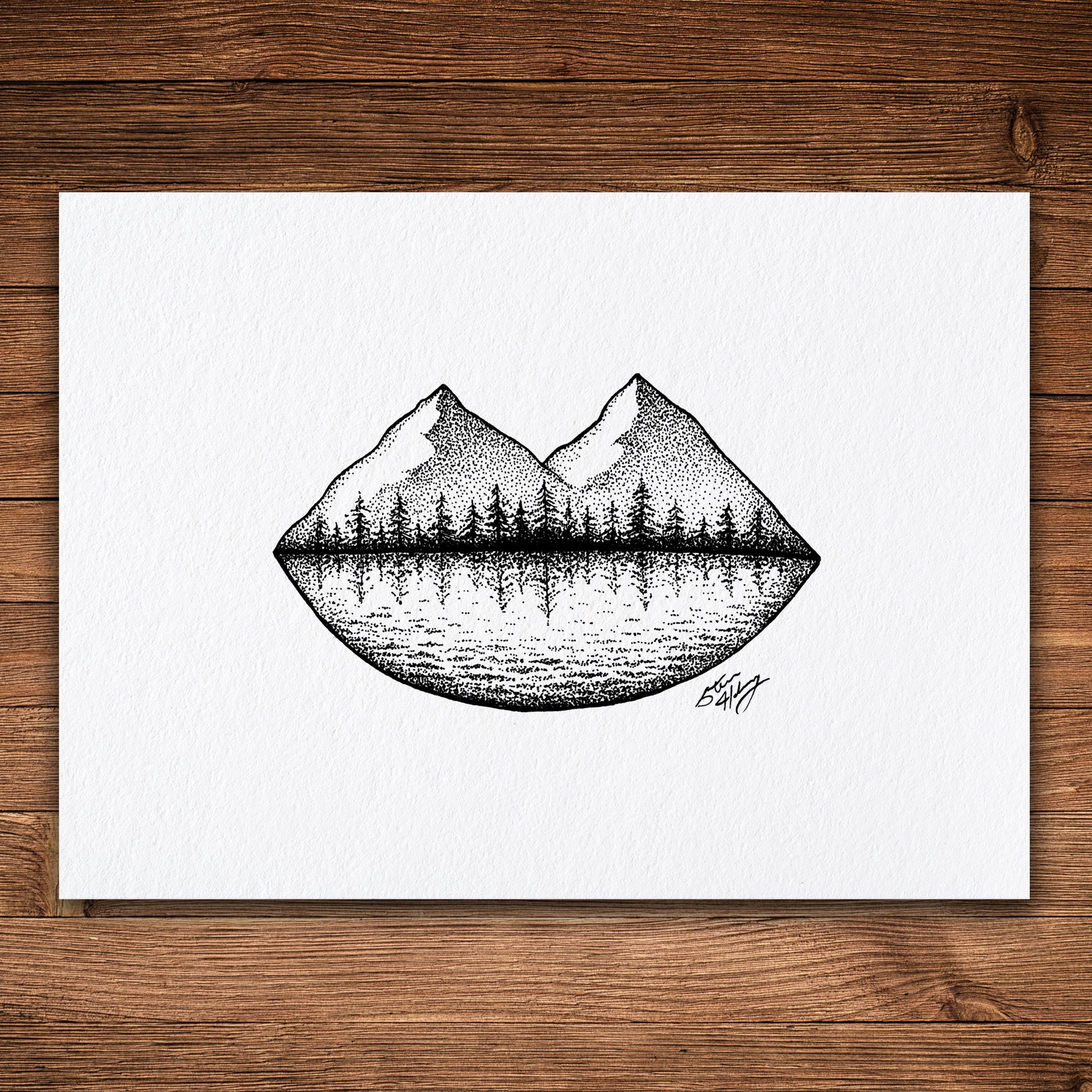 Easy Ink Pen Doodles Mountain Easy Pen And Ink Landscape Drawings