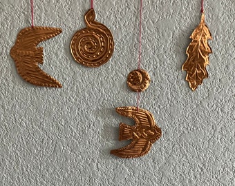 Copper Aluminum Hand Embossed Ornaments or Wall Hang