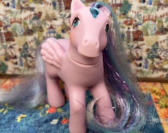 Vintage Brilliant Bloom Princess Brush 'n Grow Pegasus My Little Pony Gen 1