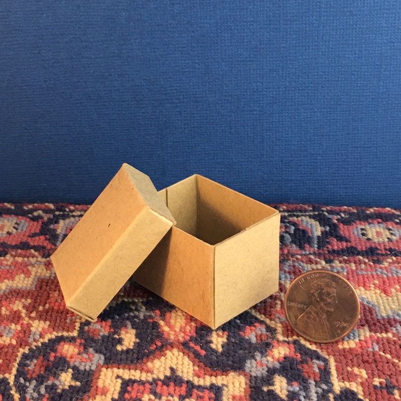 Kit of Eight Miniature Cardboard Storage Banker Boxes in 112 Etsy