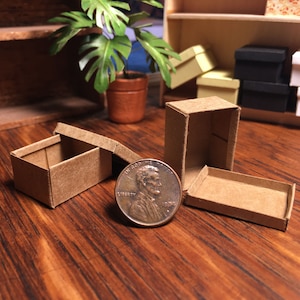 Kit de 8 cajas de cartón en miniatura para guardar fotos de zapatos en escala 1:12