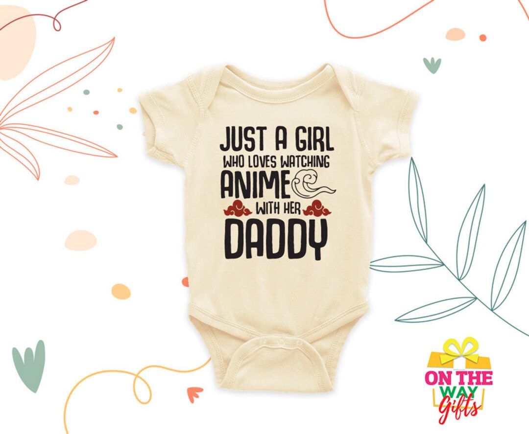 Anime Baby Onesies® Anime Baby Bodysuit Anime With Daddy Etsy
