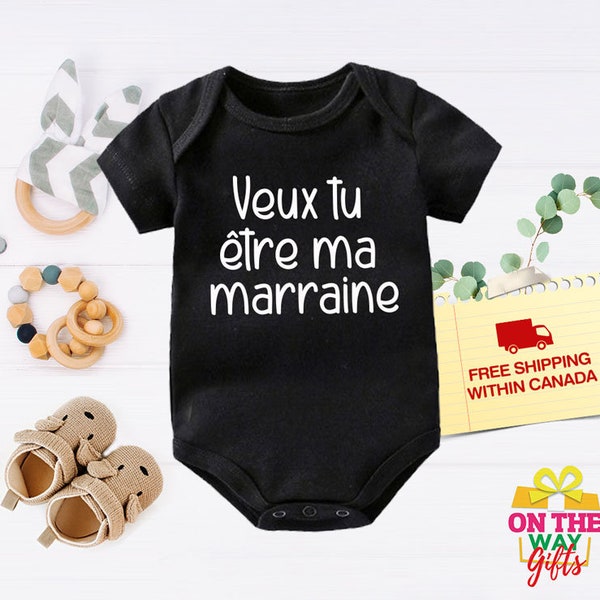 Body Annonce - Veux Tu être Ma Marraine ? - FUTUR MARRAINE - Assortis Moi