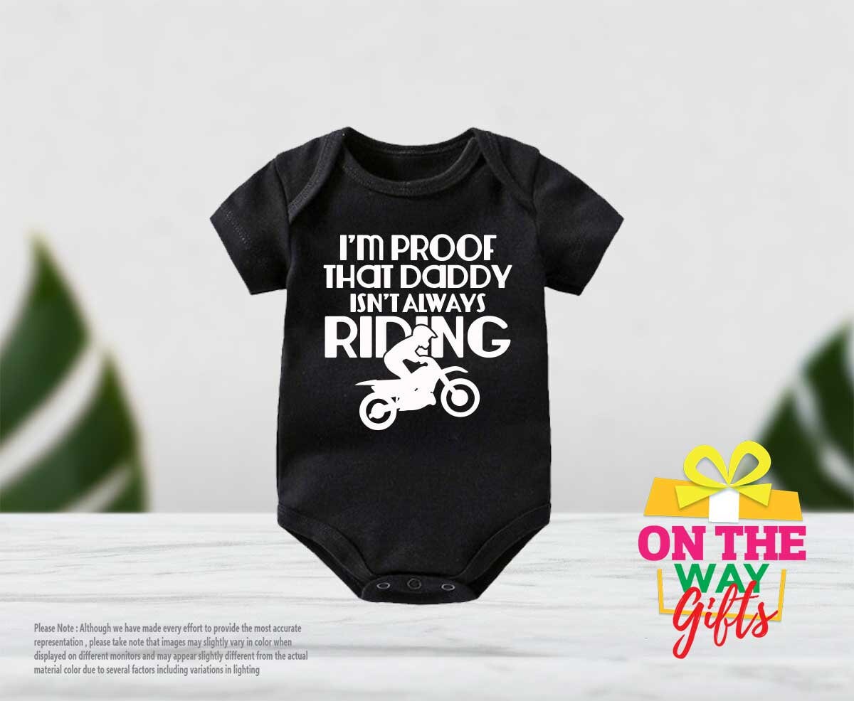 Bodysuit for biker or biker baby-born to be a biker-biker-gift for biker  babies. Short Sleeve Long Sleeve Original Designs Baby Suit