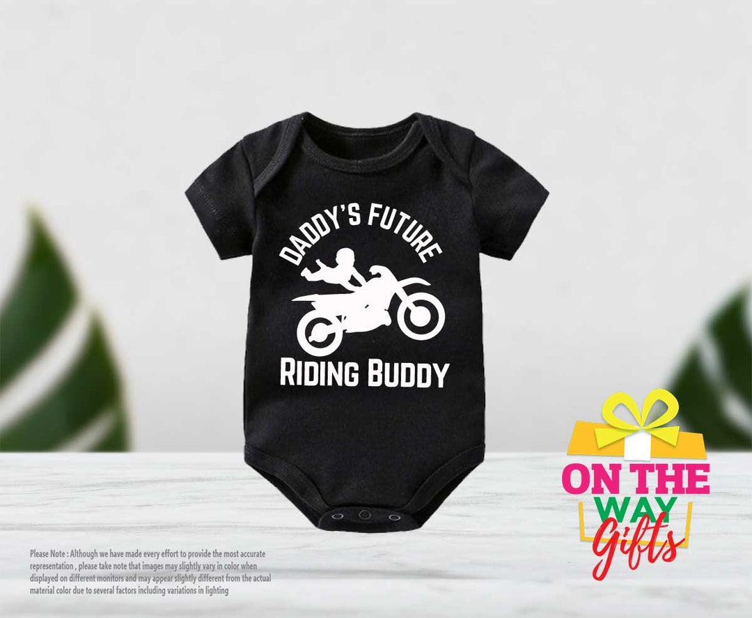 Motocross Baby Bodysuit Daddys Next Riding Buddy Dirt Bike 