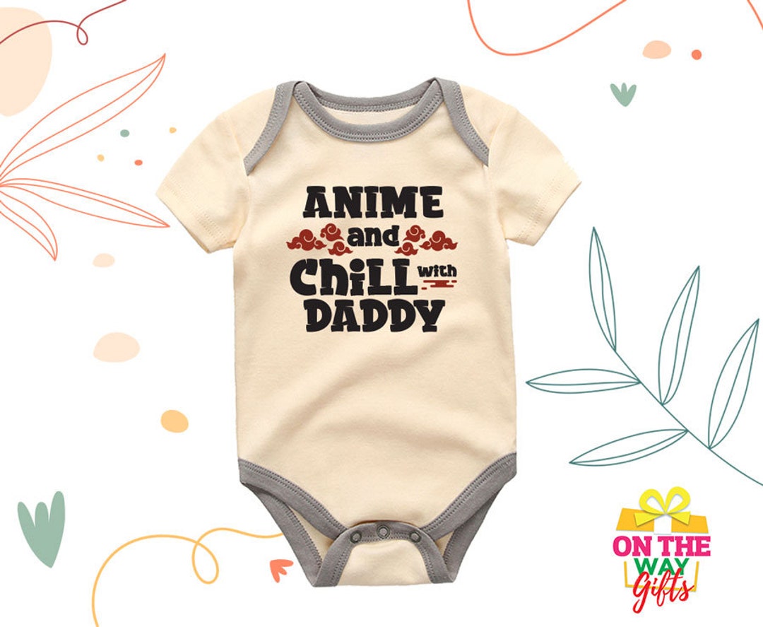 Anime Baby Onesies® Anime Baby Bodysuit Anime With Daddy Etsy
