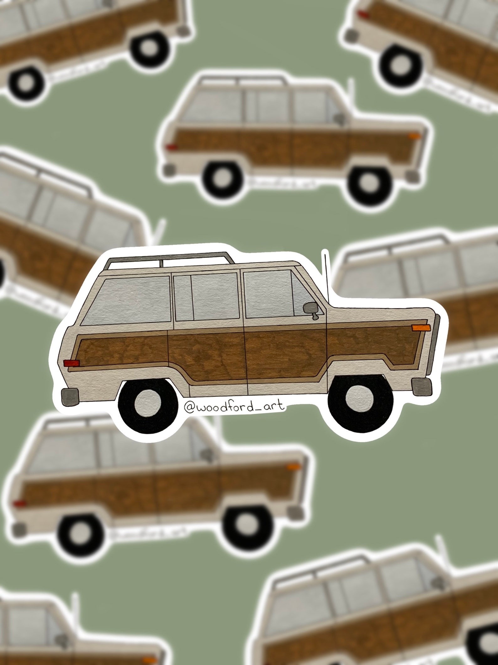 1987 Jeep Wagoneer Sticker Etsy