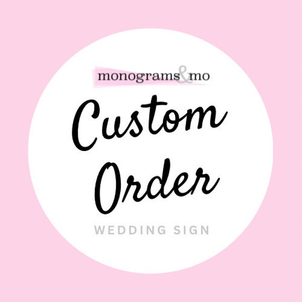 CUSTOM ORDER Wedding Welcome Sign Vinyl Decal for Glass Frame, Mirror, Wood / Personalized Couple Name & Wedding Date / Reception / Est Date