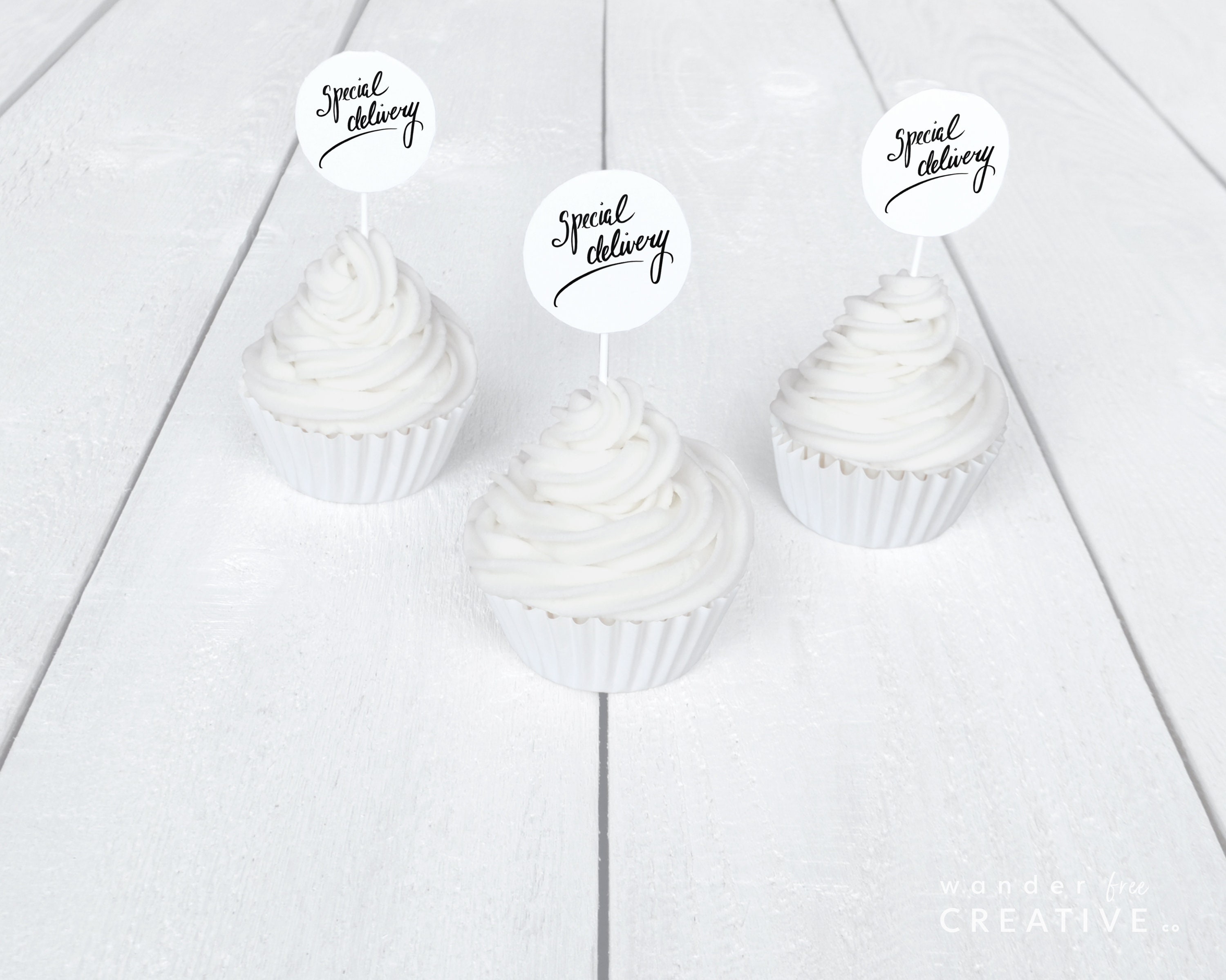 PRINTABLE Cupcake Toppers Special Delivery Cupcake Topper Etsy Canada