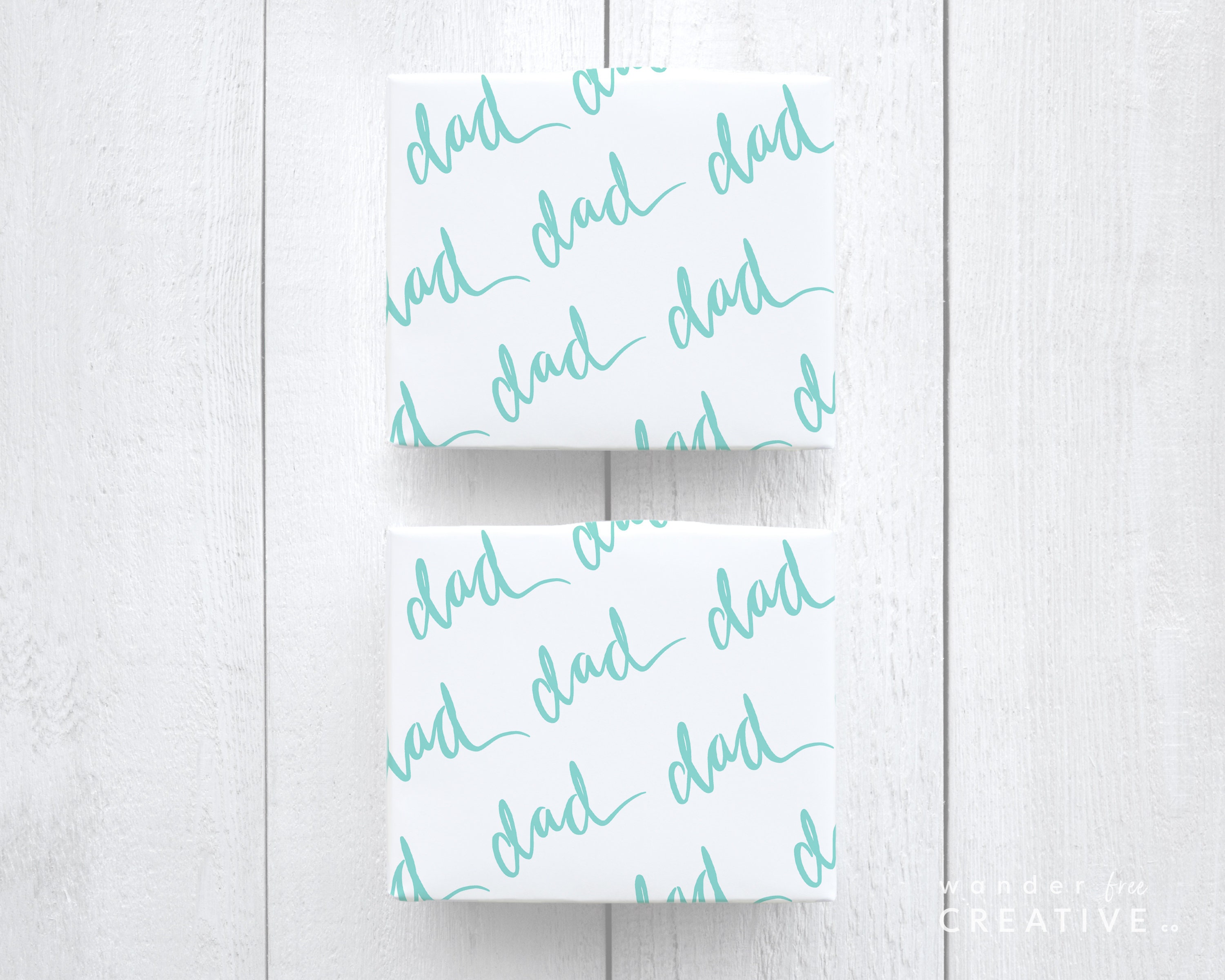 PRINTABLE Gift Wrap Dad Custom Wrapping Paper for Father's Etsy Australia