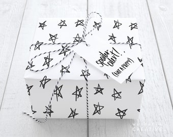 Love this simple, white wrapping paper.  Minimalist christmas, Gift  wrapping, Christmas time
