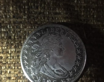 Replica 1794 Flowing Hair First Silver Dollar Coin Antique Etsy