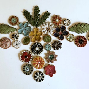 Botanische Steinzeug-Mosaikfliesenstücke, wunderbare DIY-Projekte, Innen- und Außendekor, DGrahamPottery