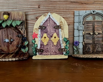 Whimsical Elf and Fairy Doors, Indoor, Outdoor garden, Ceramic handmade sculptures, DGrahamPottery