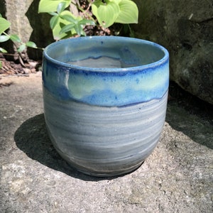 Utensil Holder- Vase Vessel-Agateware, Marbled clay,  Wheel-Thrown, Handmade Ceramics, DGrahamPottery