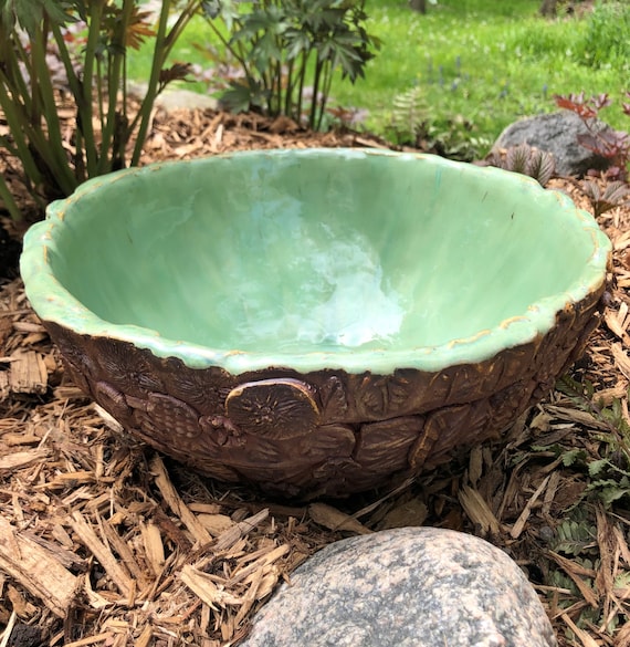 LARGE, Rustic, Cabincore, handcrafted ceramic bowl,  DGrahamPottery