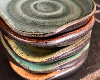 Stoneware Spoon Rest, Rustic, Sturdy, Earthy color, DGrahamPottery