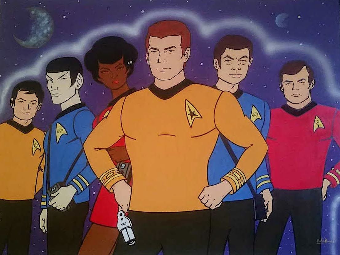 Star Trek: the Animated Series Painting - Etsy Australia Star Trek: the Animated Series Painting - Etsy Australia