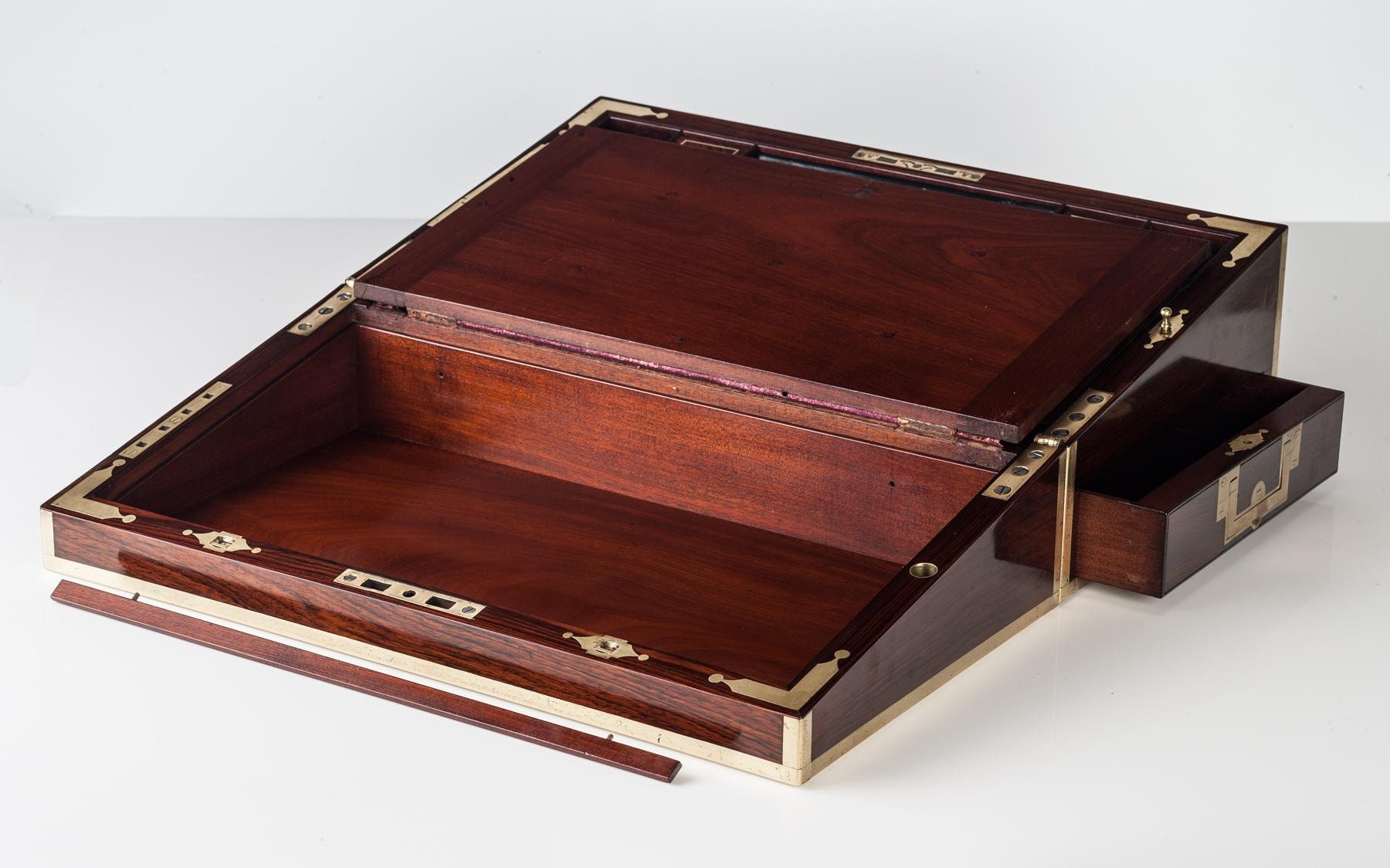 English 19 century antique wooden writing lap desk for Etsy