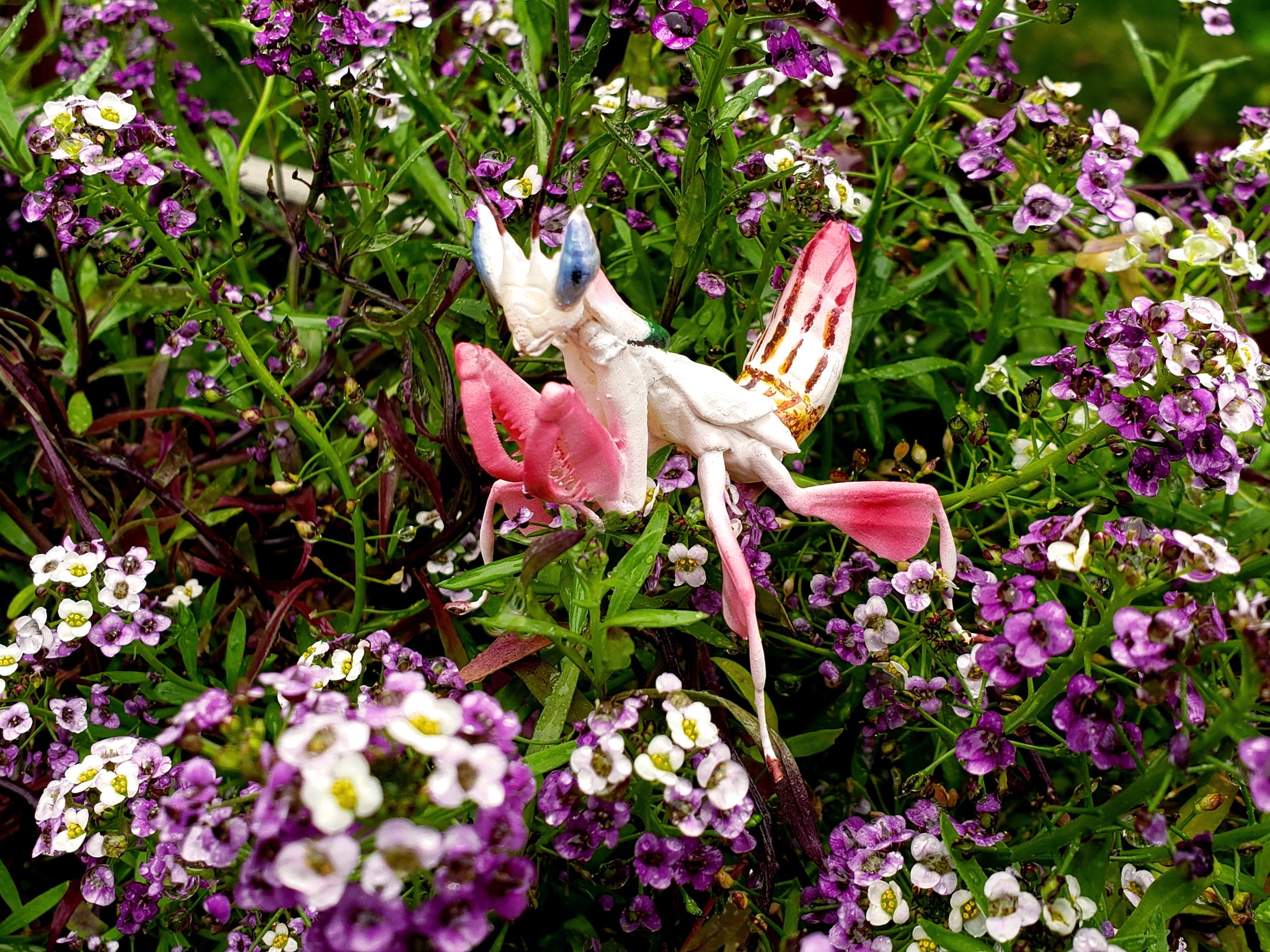Realistic Orchid Mantis 3D Printed Figurine