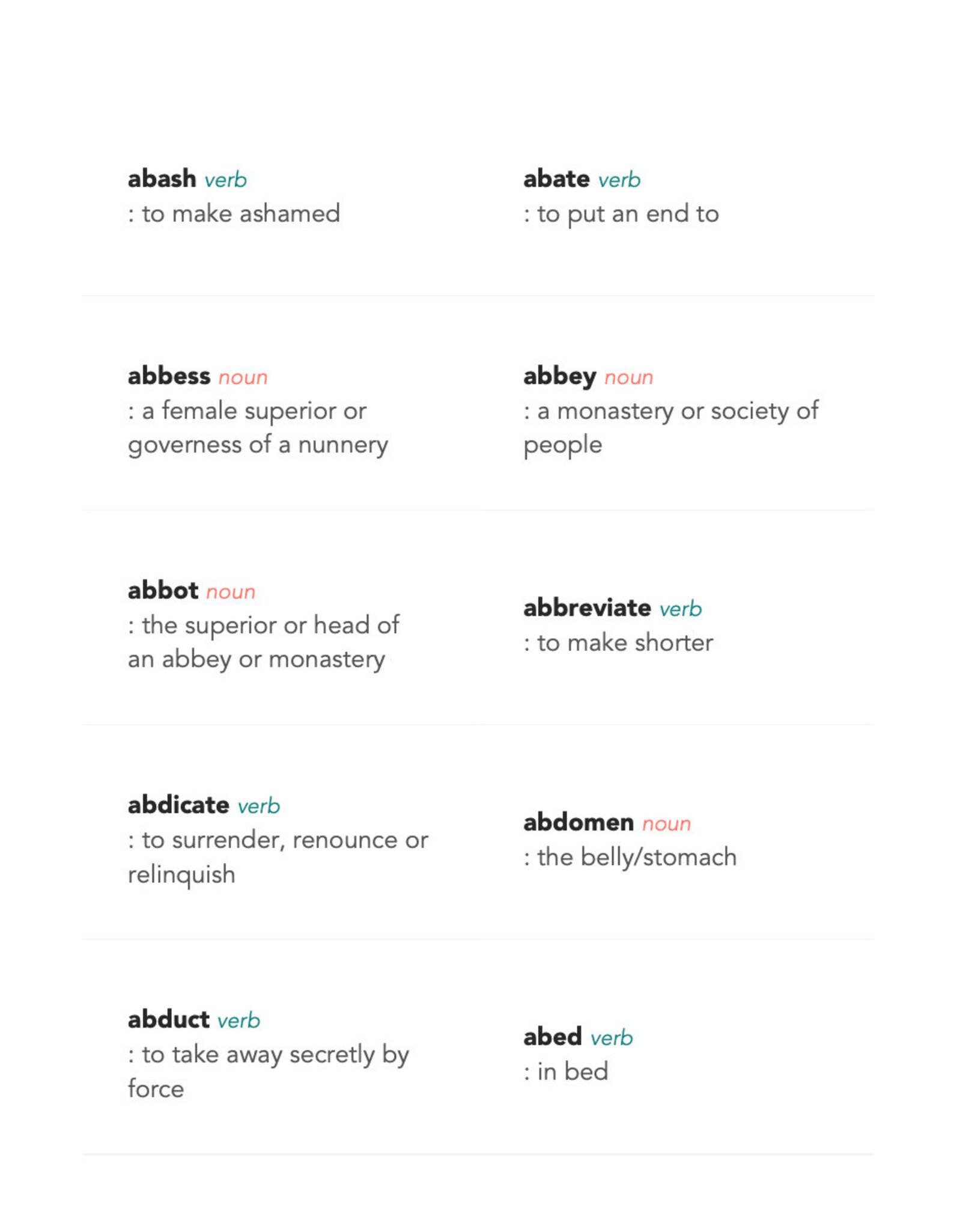 6000 high school sat vocabulary words worksheets and etsy
