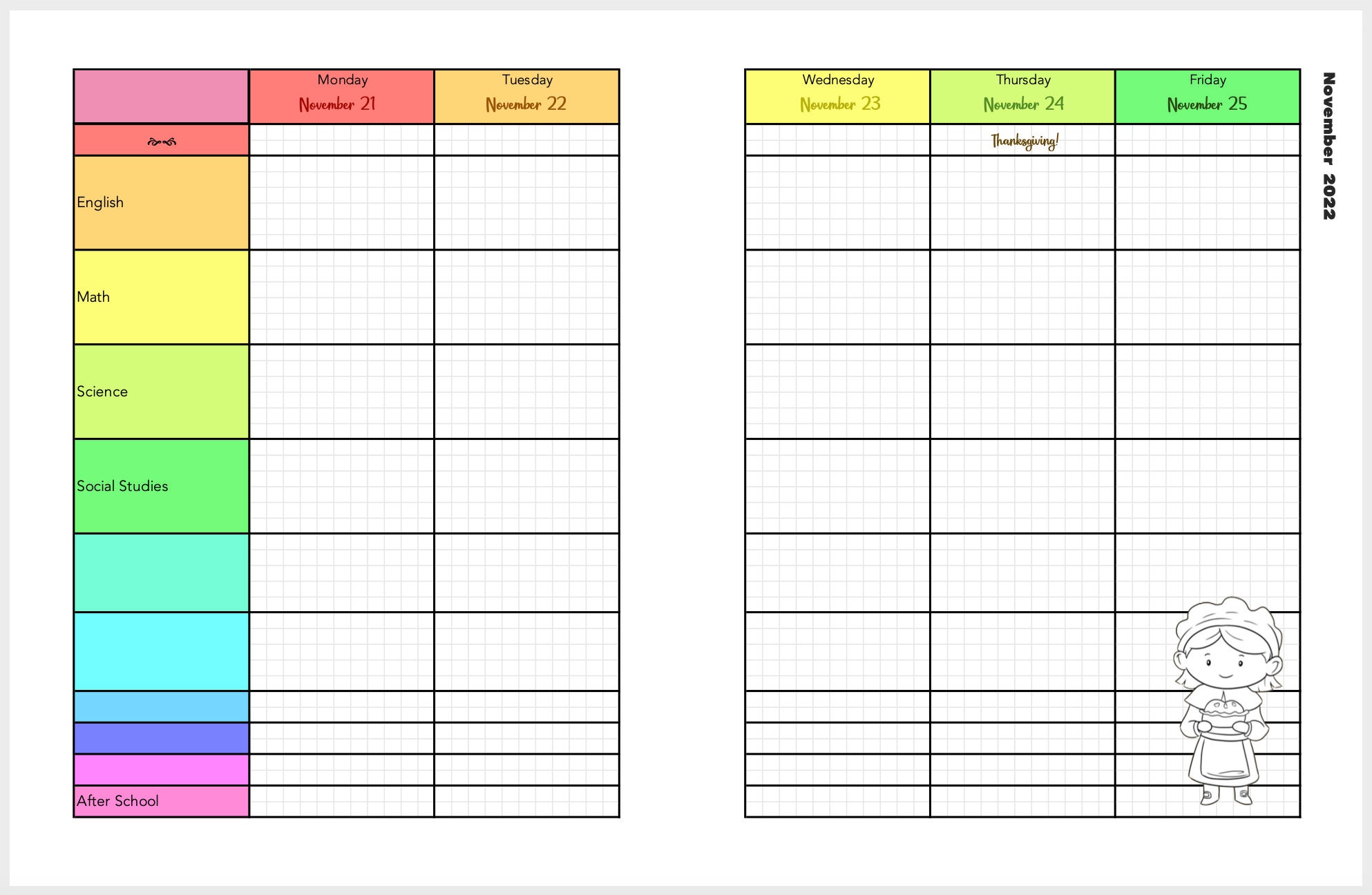 Elementary & Middle School Student Homework Assignments Planner 2023 ...