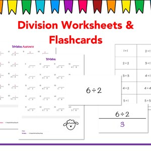 Division Practice - Worksheets & Flashcards
