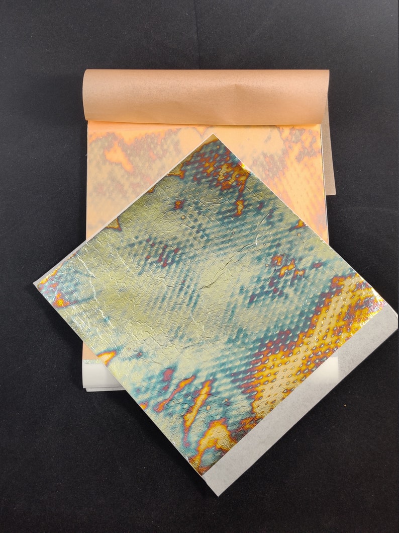 Variegated Gold Leaf. Size 5.5 X 5.5 Inches Type Loose Leaf. Etsy