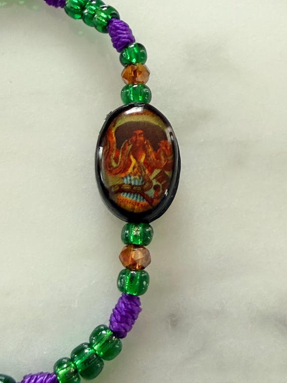 Santa Martha Dominadora Beaded Bracelet | Filomena Lubana - Etsy