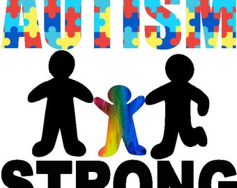 Autism Strong SVG PNG - Etsy