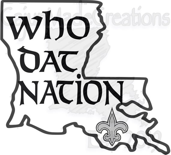 Saints Who Dat Nation SVG PNG