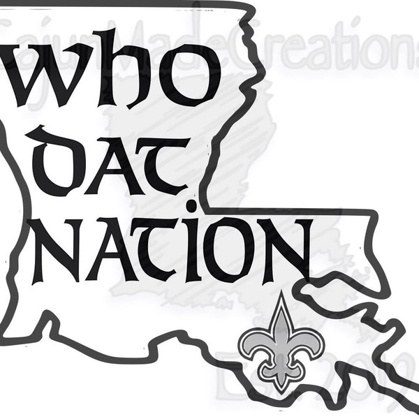 Saints Who Dat Nation SVG PNG