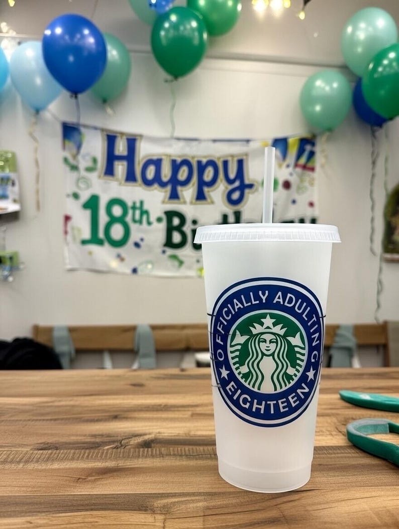 18th Birthday Cup, Hello 18, Personalized 18th Gift, 18th Birthday Tumbler, Officially Adulting, Custom 18th Birthday, Adulting, Legal Adult image 12